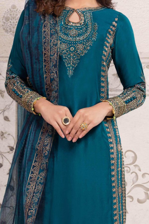 3 Piece Embroidered Suit | SF-EF22-07R1 - Image 3