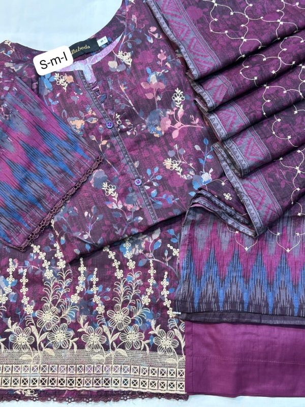 Elite Lawn Chikankari by Zubeda - Image 3