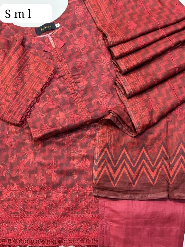 Elite Lawn Chikankari by Zubeda