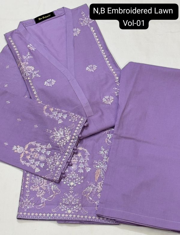 *Nau Bahar Embroidered Lawn Co-Ords Vol-01* - Image 2
