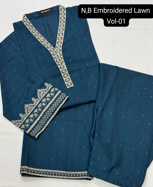 *Nau Bahar Embroidered Lawn Co-Ords Vol-01* - Image 3