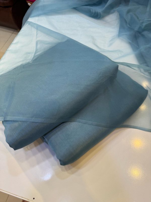 Name Russian  silk farshi Trowser  5.75 farshi Trowser shirt suit  Organza Dupatta - Image 2