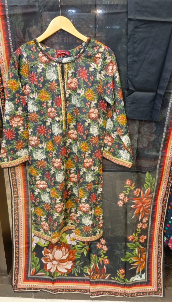 BIN SAEED EXCLUSIVE PRINTED LAWN 3PC COLLECTION - Image 16