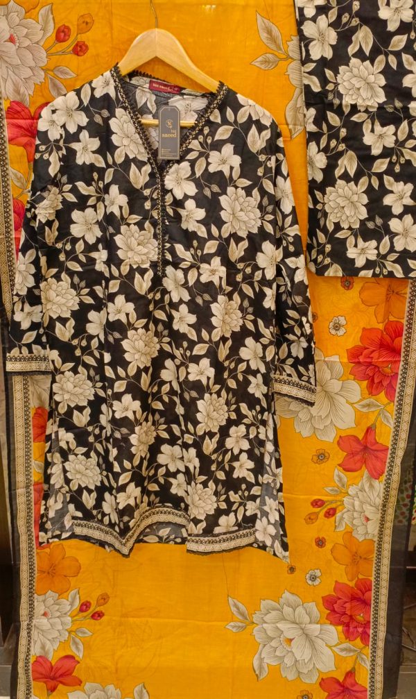 BIN SAEED EXCLUSIVE PRINTED LAWN 3PC COLLECTION - Image 5