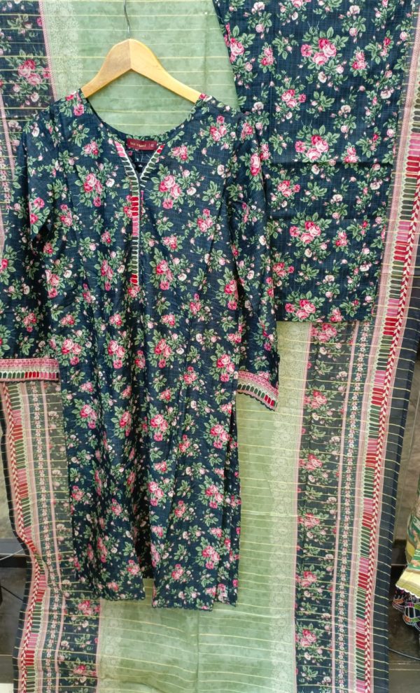BIN SAEED EXCLUSIVE PRINTED LAWN 3PC COLLECTION - Image 2