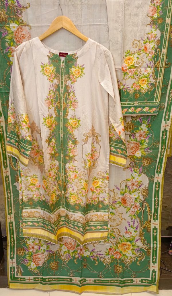 BIN SAEED EXCLUSIVE PRINTED LAWN 3PC COLLECTION