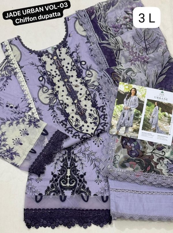 JADE URBAN VOL-03 CHIFFON DUPATTA STITCHED - Image 10
