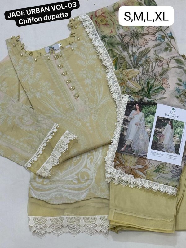 JADE URBAN VOL-03 CHIFFON DUPATTA STITCHED - Image 14