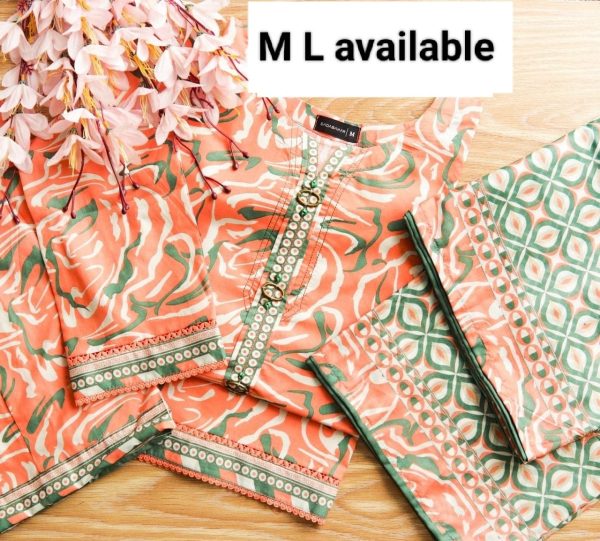Luxury Digital Lawn Printed  With Digital Lawn Printed Dupatta - Image 3