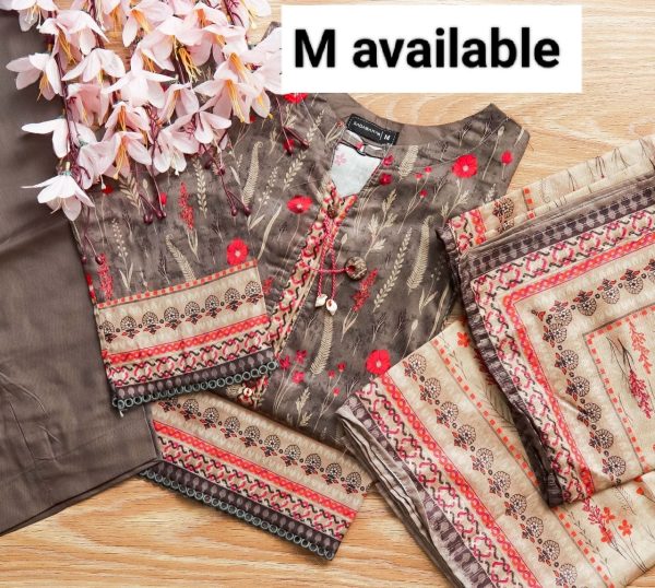 Luxury Digital Lawn Printed  With Digital Lawn Printed Dupatta - Image 5