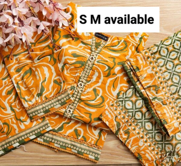 Luxury Digital Lawn Printed  With Digital Lawn Printed Dupatta - Image 7