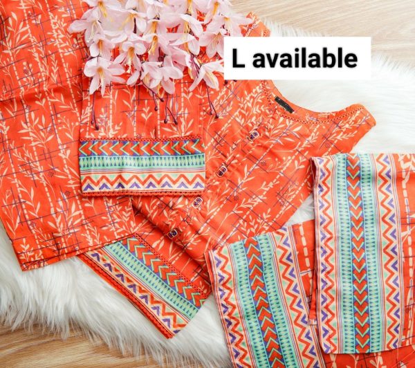 Luxury Digital Lawn Printed  With Digital Lawn Printed Dupatta - Image 10