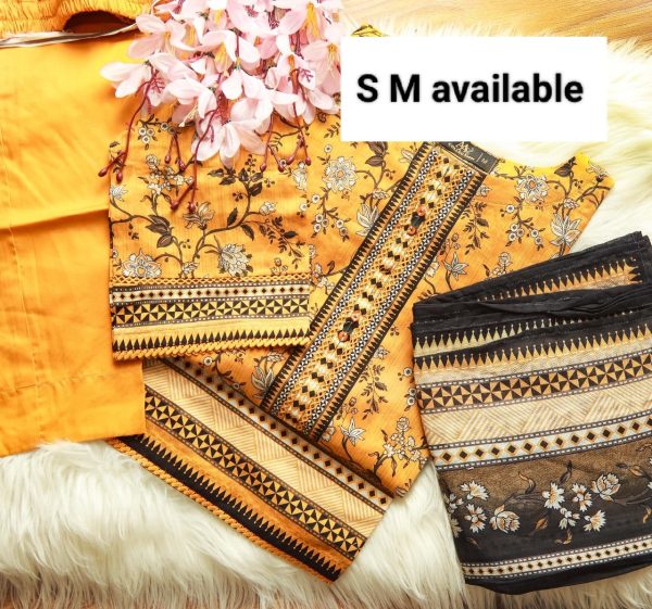 Luxury Digital Lawn Printed  With Digital Lawn Printed Dupatta - Image 12