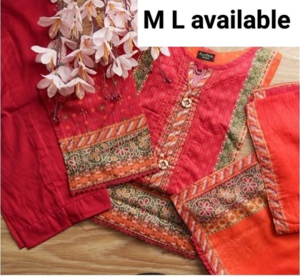 Luxury Digital Lawn Printed  With Digital Lawn Printed Dupatta - Image 13