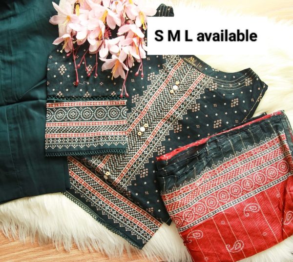 Luxury Digital Lawn Printed  With Digital Lawn Printed Dupatta - Image 17