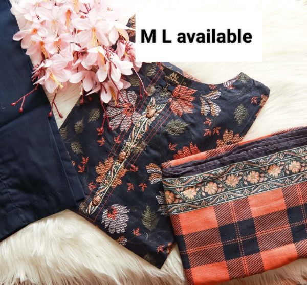 Luxury Digital Lawn Printed  With Digital Lawn Printed Dupatta - Image 21