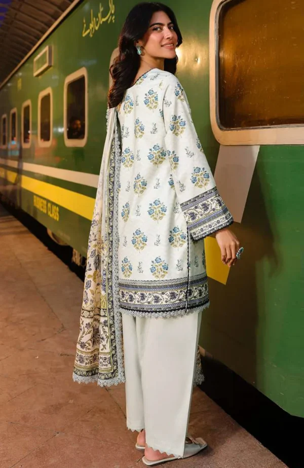 Asim Jofa 2025 Printed Lawn Suit Unstiched 3 Piece-Summer Collection - Image 2