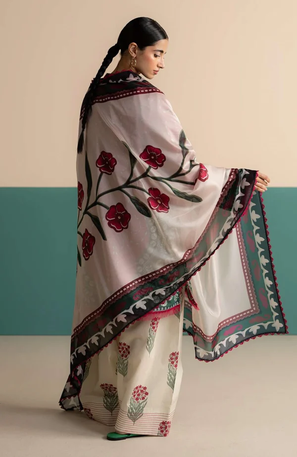 Coco Prints'25 Vol-3 by Zara Shahjahan Printed Lawn Suits Unstitched 3 Piece - Summer Collection - Image 2