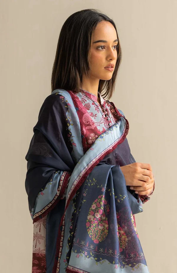 Coco Prints'25 Vol-3 by Zara Shahjahan Printed Lawn Suits Unstitched 3 Piece - Summer Collection - Image 3