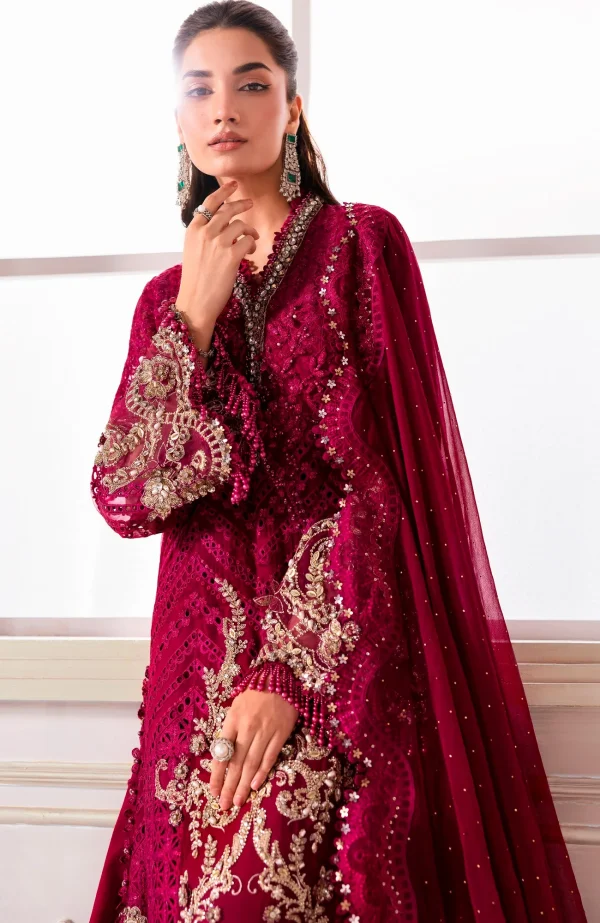 Mbroidered Edition'25 By Maria B Embroidered Suits Unstitched 3 Piece - Wedding Collection - Image 2