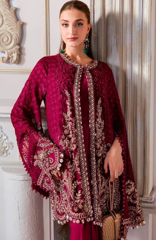 Mbroidered Edition'25 By Maria B Embroidered Suits Unstitched 3 Piece - Wedding Collection - Image 5