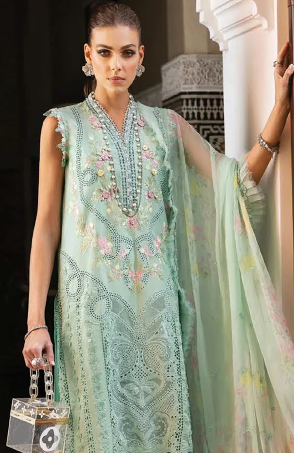 Maria B Voyage a'Luxe x Morocco Luxury Lawn'25 Embroidered Suits Unstitched 3 Piece - Summer Collection