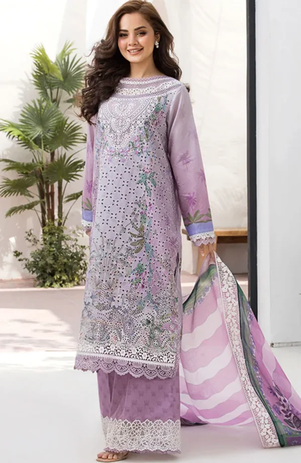 Sobia Nazir Vital Lawn'25 Embroidered Suits Unstitched 3 Piece - Summer Collection - Image 3