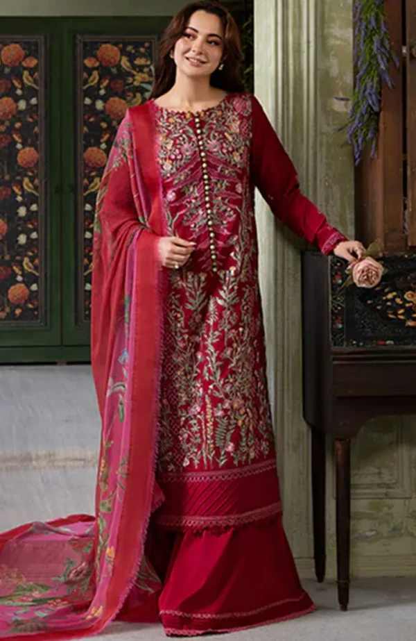 Sobia Nazir Vital'25 Vol 2 Embroidered Lawn Suits Unstitched 3 Piece - Summer Collection - Image 5