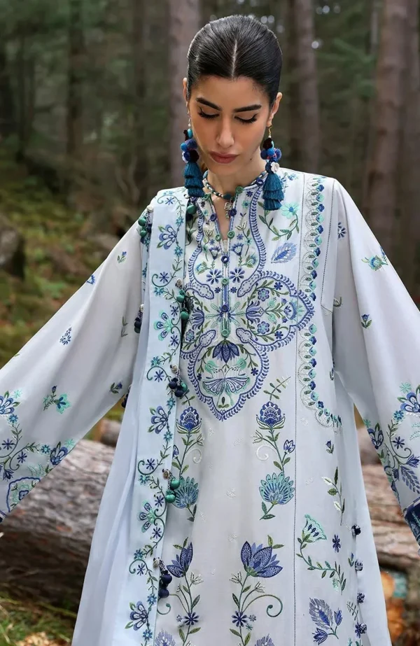 Neelum Lawn'25 by Zaha Embroidered Suit Unstitched 3 piece - Summer Collection