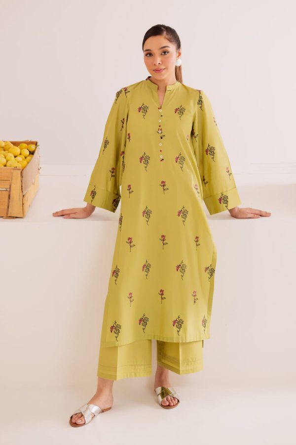 2Pc - Embroidered Casual Pret