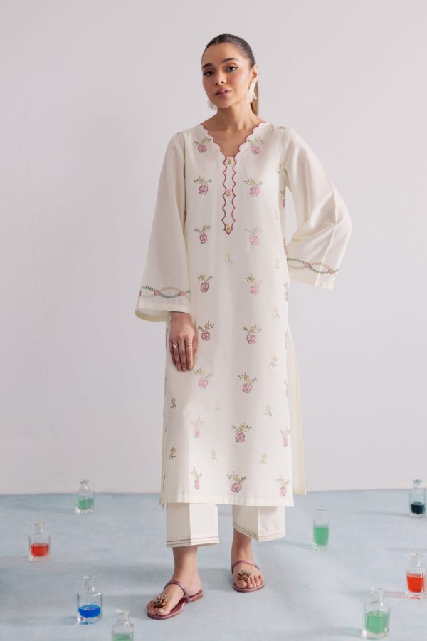 2Pc - Embroidered Casual Pret
