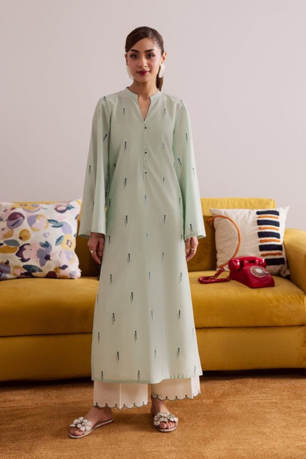 2Pc - Embroidered Casual Pret