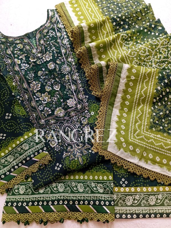 RangRez Chunnri lawn  Farshi Shalwar Edit