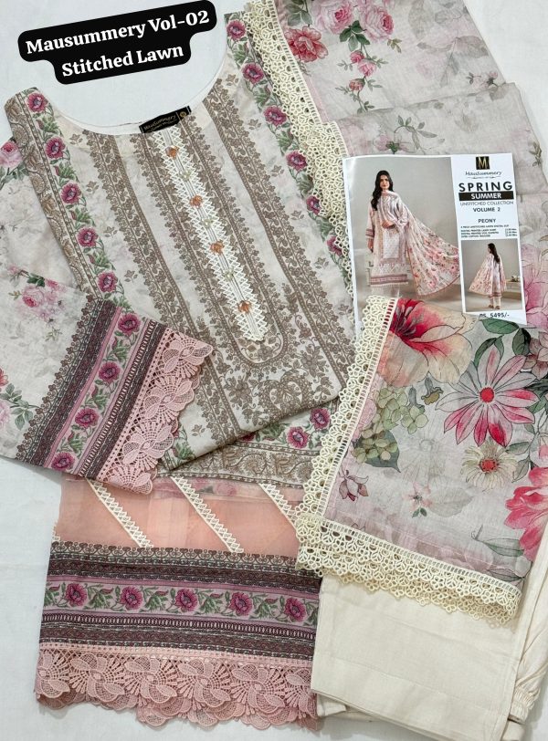 Mausummery Vol-02 Stitched Lawn 2025