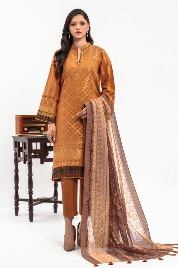 Charizma  3-PC Unstitched Lawn Jacquard Shirt with Printed Dupatta and Trouser