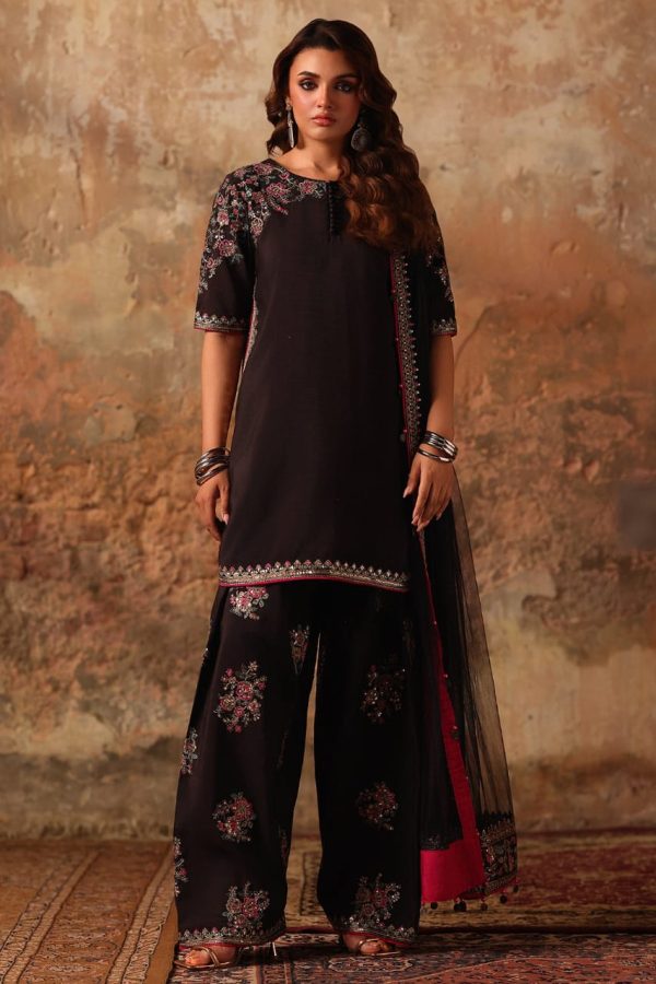 Charizma New Arrival 3-PC Embroidered Raw-Silk