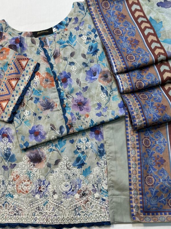 PREMIUM EMBROIDERED PURE INDIAN CHIKANKARI - Image 2