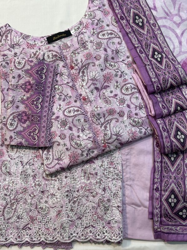 PREMIUM EMBROIDERED PURE INDIAN CHIKANKARI