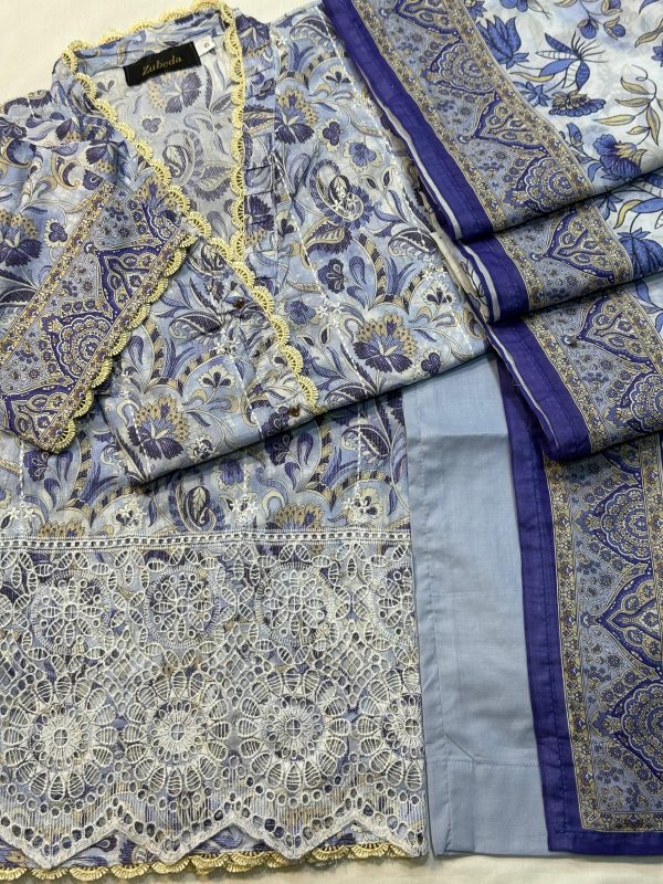 PREMIUM EMBROIDERED PURE INDIAN CHIKANKARI