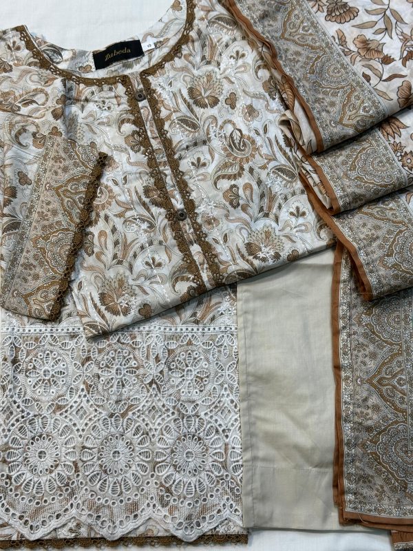 PREMIUM EMBROIDERED PURE INDIAN CHIKANKARI