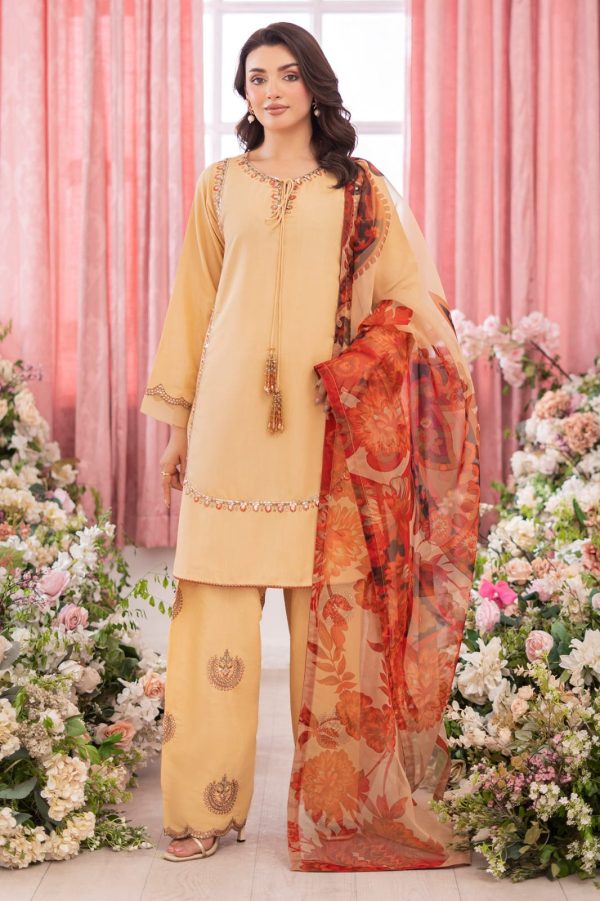 CHARIZMA 3-PC Embroidered Raw-Silk Suit