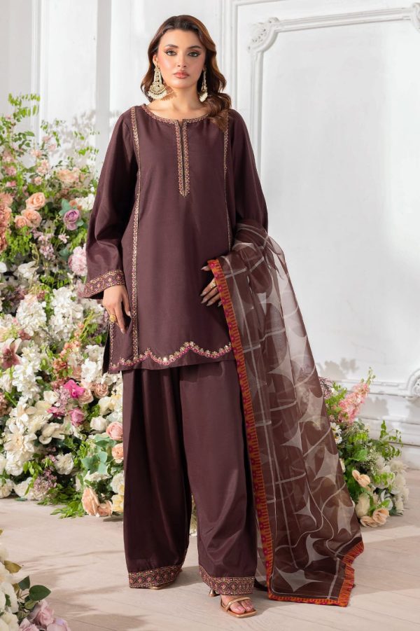 CHARIZMA 3-PC Embroidered Raw-Silk