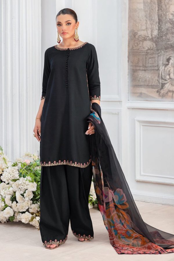 CHARIZMA 3-PC Embroidered Raw-Silk