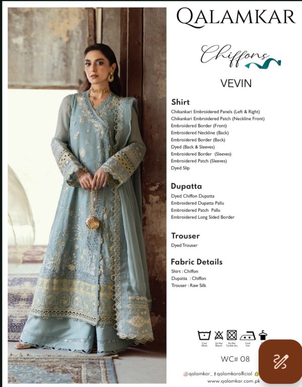 QALAMKAR LUXURY CHIFFONS COLLECTION’25