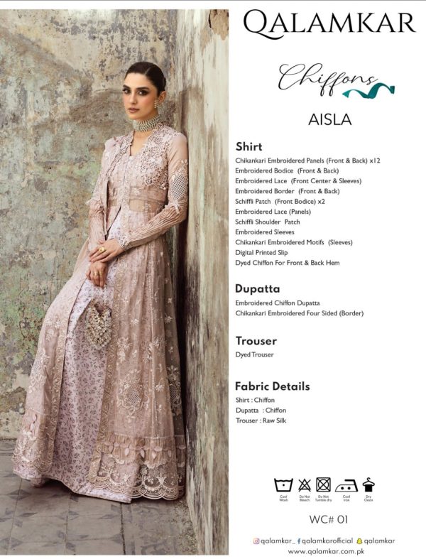 QALAMKAR LUXURY CHIFFONS COLLECTION’25