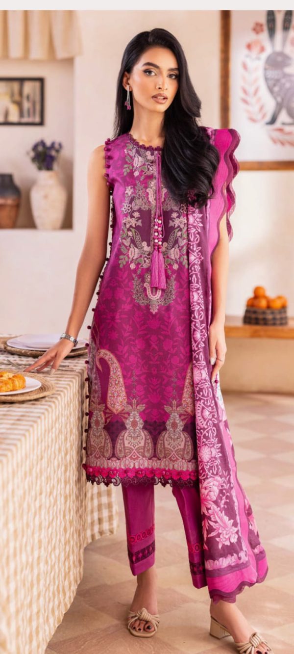 URBAN JADE PREMIUM LAWN 3PC DIGITAL PRINTED WITH LAWN DUPPTA - Image 7