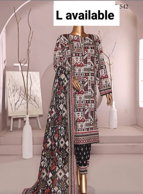 Luxury Digital Lawn Printed  With Digital Lawn Printed Dupatta Digital Printed Trouser 3PIECE STITCHED READY TO WEAR COLLECTION 2025.