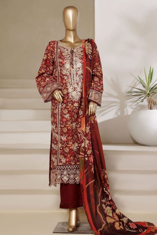 Signature By Sada Bahar Stitched 3 Piece Festive Emb Lawn Vol-02 - Image 2