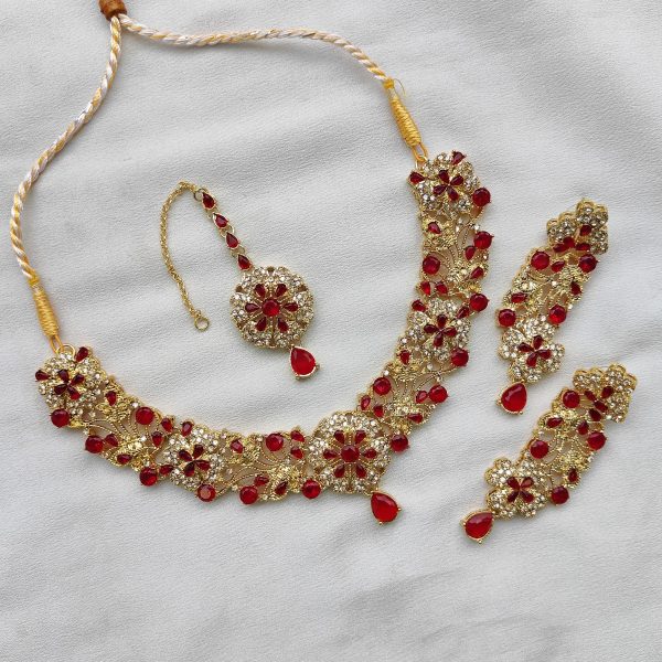 Copper Gold Look Stylish Necklace Set