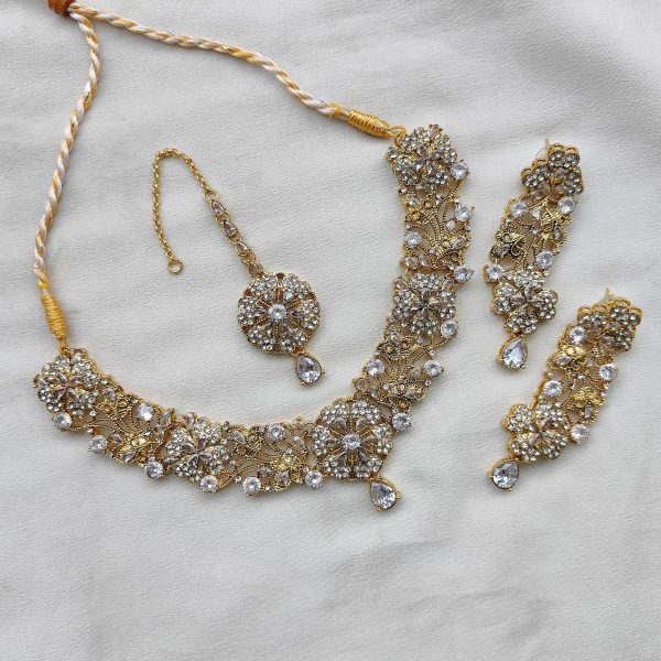 Copper Gold Look Stylish Necklace Set
